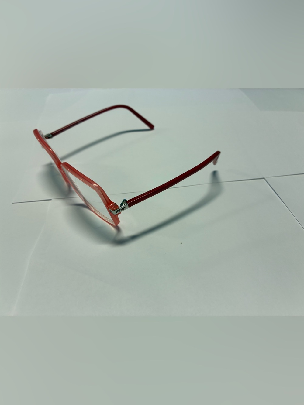 Fendi Red Oversized Square Women's Eyewear Frames - Picture 7 of 13